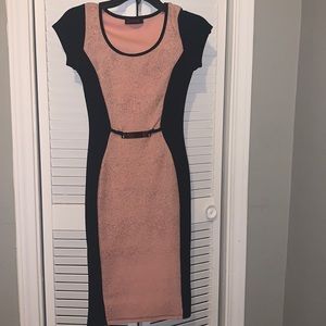 very elegant 
Black & pink glitter dress